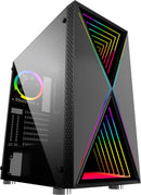 BGears B-BLACKWIDOW-RGB BLACK - MDT - extended ATX Case - windowed side panel