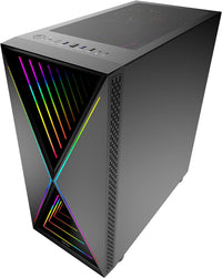 BGears B-BLACKWIDOW-RGB BLACK - MDT - extended ATX Case - windowed side panel