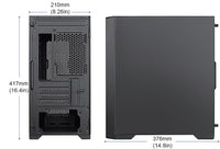 Bgears b-Masstige Black Micro ATX Tower Computer Case - Support up to 8 Fans