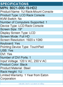 Eaton Tripp Lite Series B021-000-19-HD2 1U Rack-Mount Console