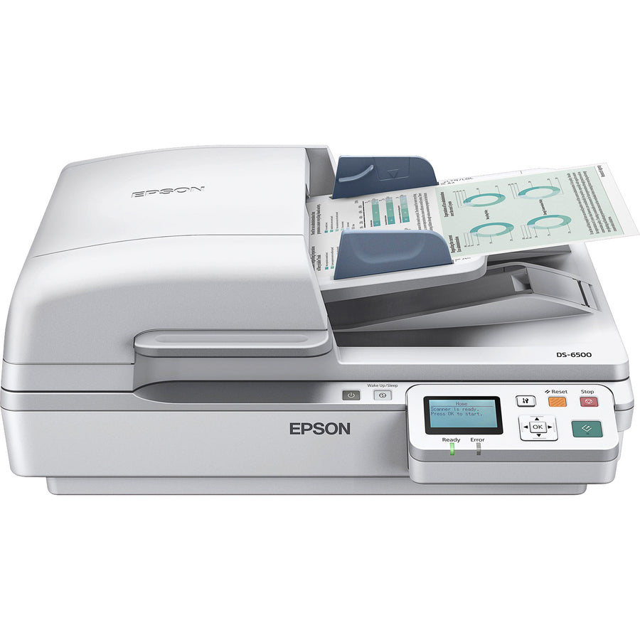 Epson B11B205221 WorkForce DS-6500 Flatbed Scanner - 1200 dpi Optical - White