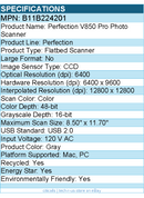 Epson B11B224201 Perfection V850 Pro Flatbed Scanner - 6400 dpi Optical