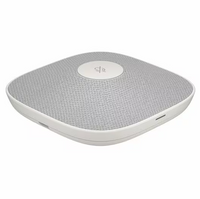 HP Poly B22X4AA#AC3 Studio A2 White Table Microphone w/ Mounting Plate I/O cable