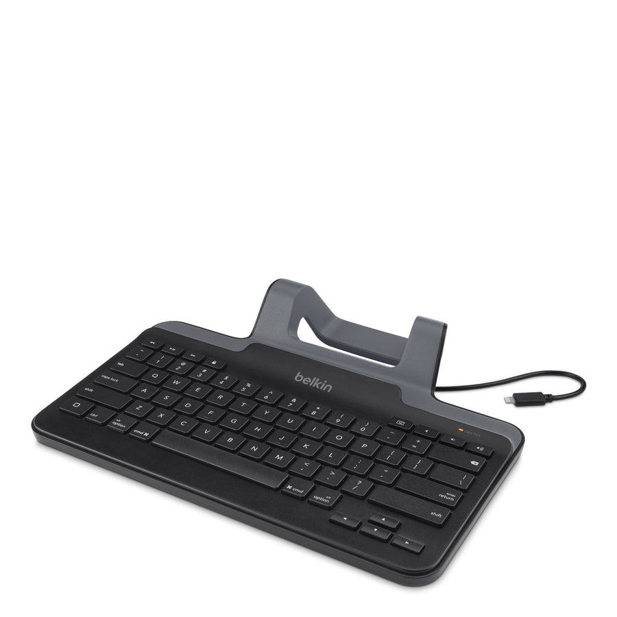 Belkin B2B130 Wired Tablet Keyboard With Stand for iPad - Cable Connectivity