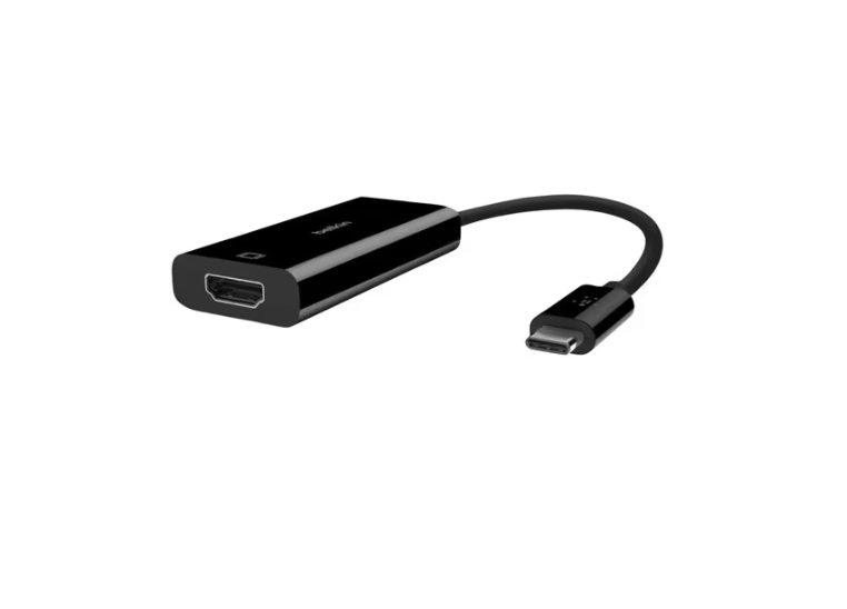 Belkin B2B144-BLK USB-C to Video Adapter Cable, 4k, - 4096 x 2160 Supported
