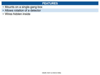 Radionix B328 Gimbal Mounting Bracket for Single Gang Box