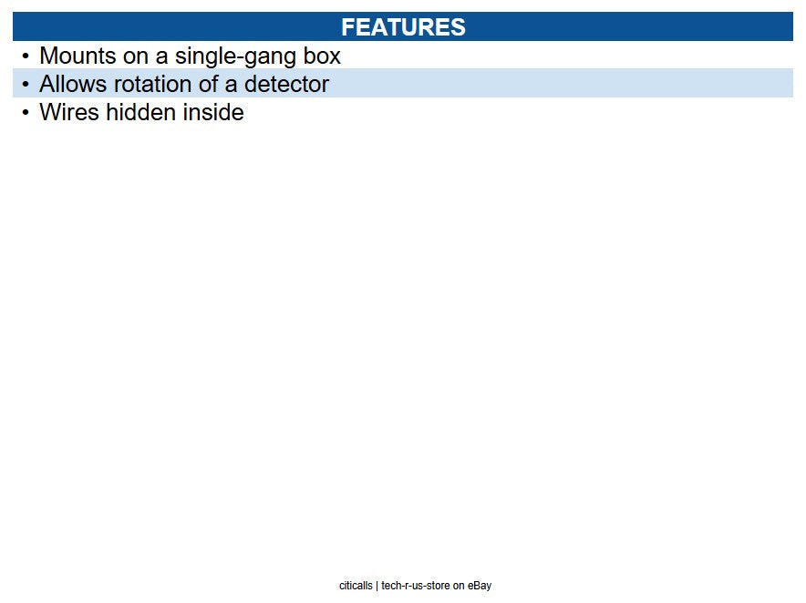Radionix B328 Gimbal Mounting Bracket for Single Gang Box