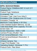 HP B3SH2AT#ABA EliteBook 640 G11 14" Notebook - WUXGA - Intel Core Ultra 5 125U