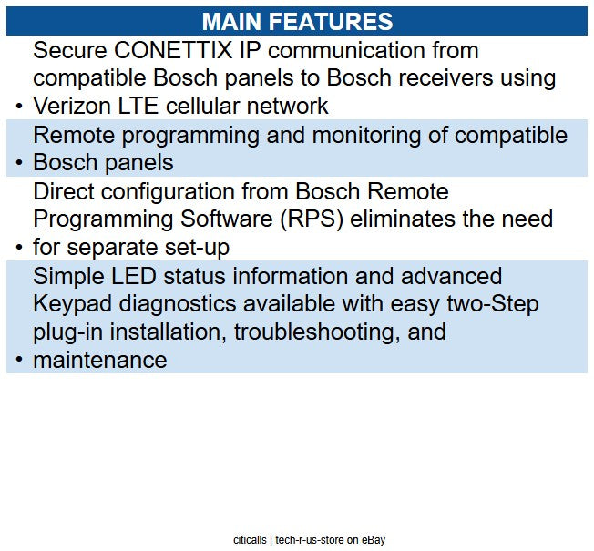 Bosch B444-V2 Conettix Plug-In Cellular Communicator