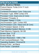 HP B5JK2UT#ABA Fortis G1m 11.6" Touchscreen Rugged Clamshell Chromebook - HD