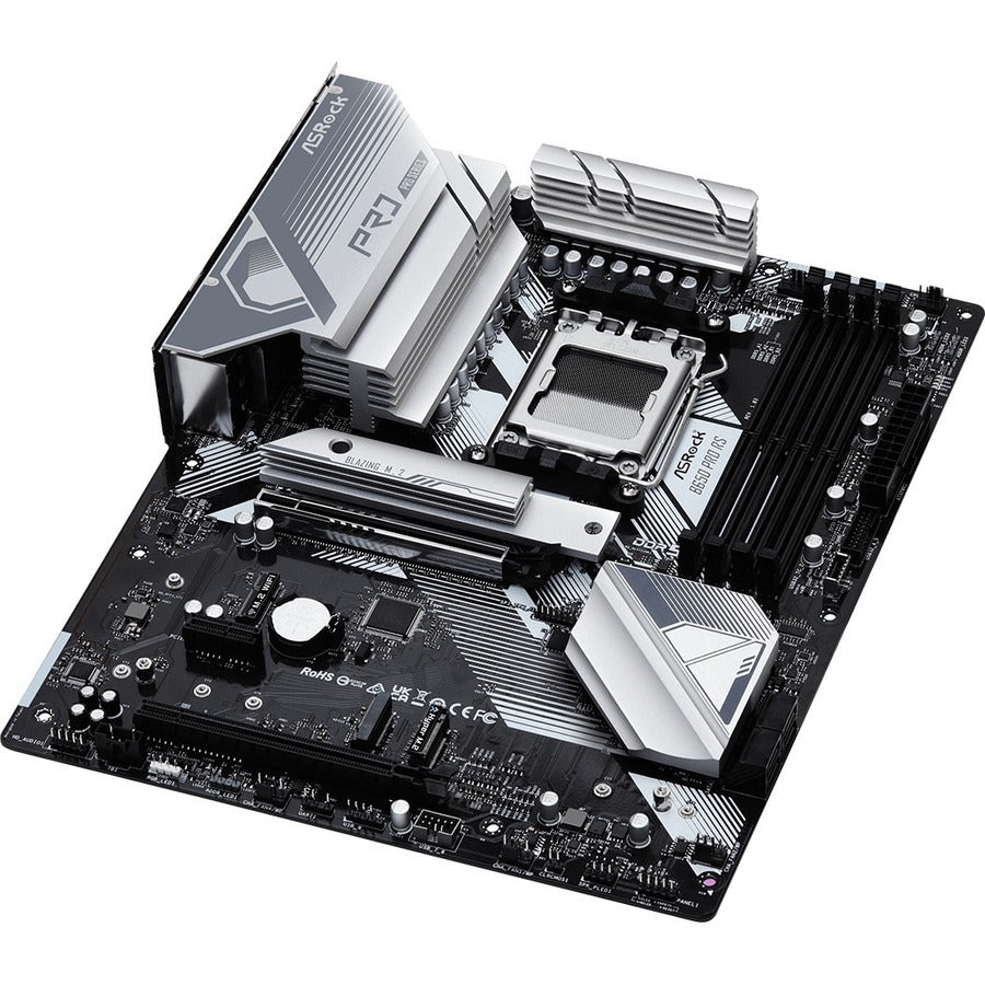 Asrock B650 PRO RS AMD AM5 4xDDR5 SATA RAID 2.5G-LAN VGA HDI- DP Gaming ATX MB