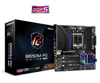 ASRock B650M PG Riptide WIFI Motherboard - AMD B650 AM5 Max128GB DDR5 Micro ATX