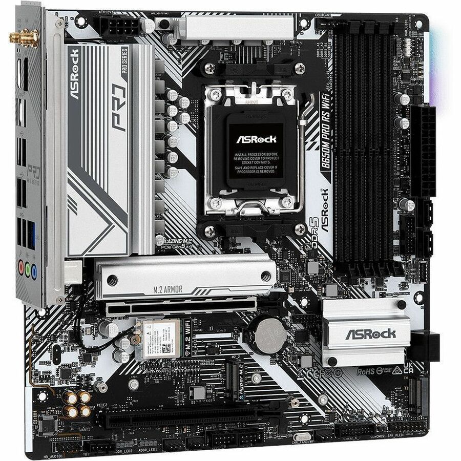 Asrock B650M PRO RS WIFI AM5 4xDDR5 SATA RAID 2.5G-LAN VGA HDI- DP BT WF ATX MB