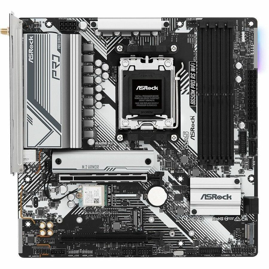 Asrock B650M PRO RS WIFI AM5 4xDDR5 SATA RAID 2.5G-LAN VGA HDI- DP BT WF ATX MB