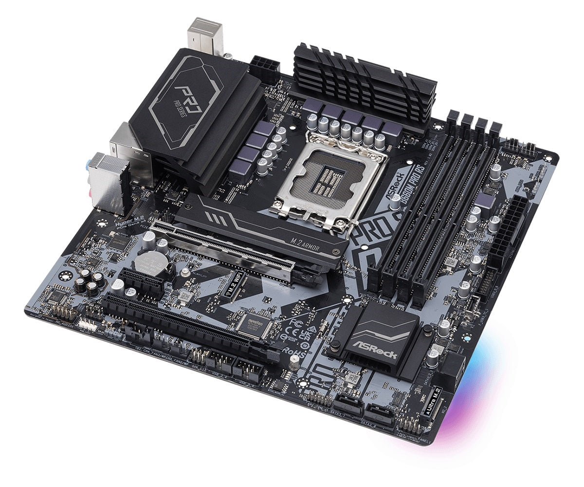 ASRock B660M Pro RS - Motherboard - micro ATX - LGA1700 Socket - B660 Chipset