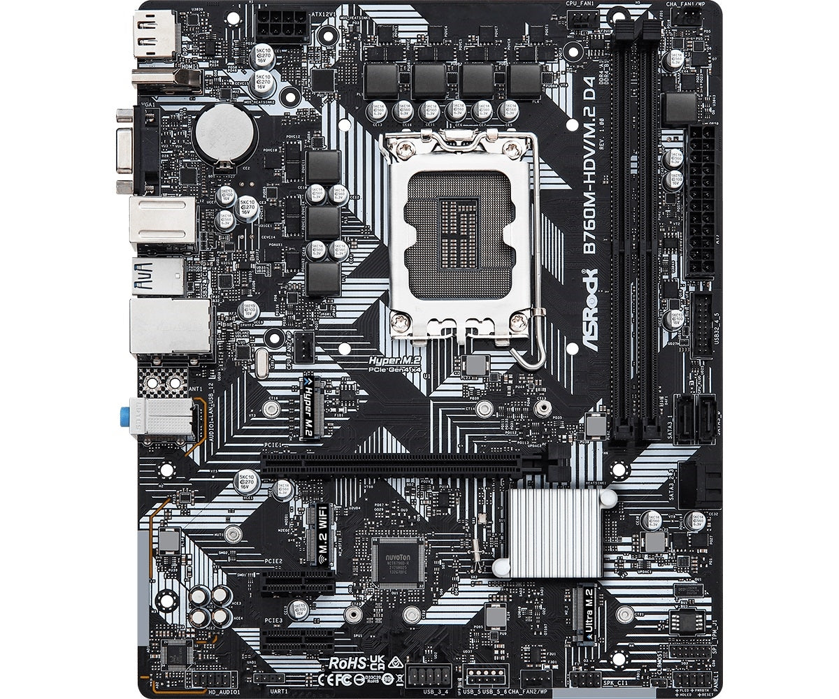 ASRock B760M-HDV/M.2 D4 - Motherboard - micro ATX - LGA1700 Socket