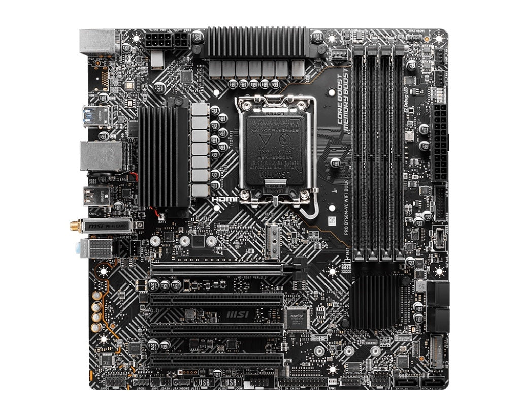 MSI B760MVCWIFIBULK B760 LGA1700 Max192GB DDR5 mATX Motherboard