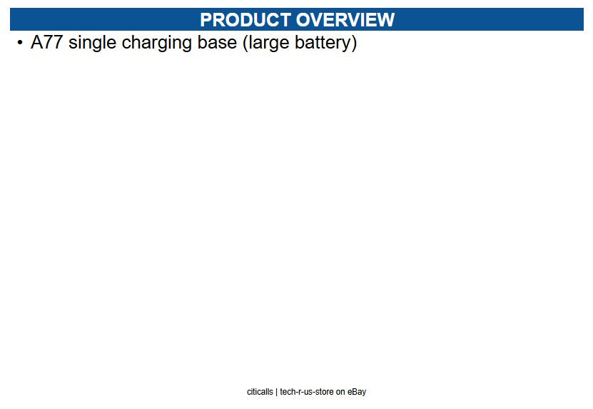 Pax Technology B77-BC-3E0 A77 single charging base (large battery)