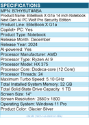 HP B7HY6UT#ABA EliteBook X G1a 14 inch Notebook Next Gen AI PC Wolf Pro