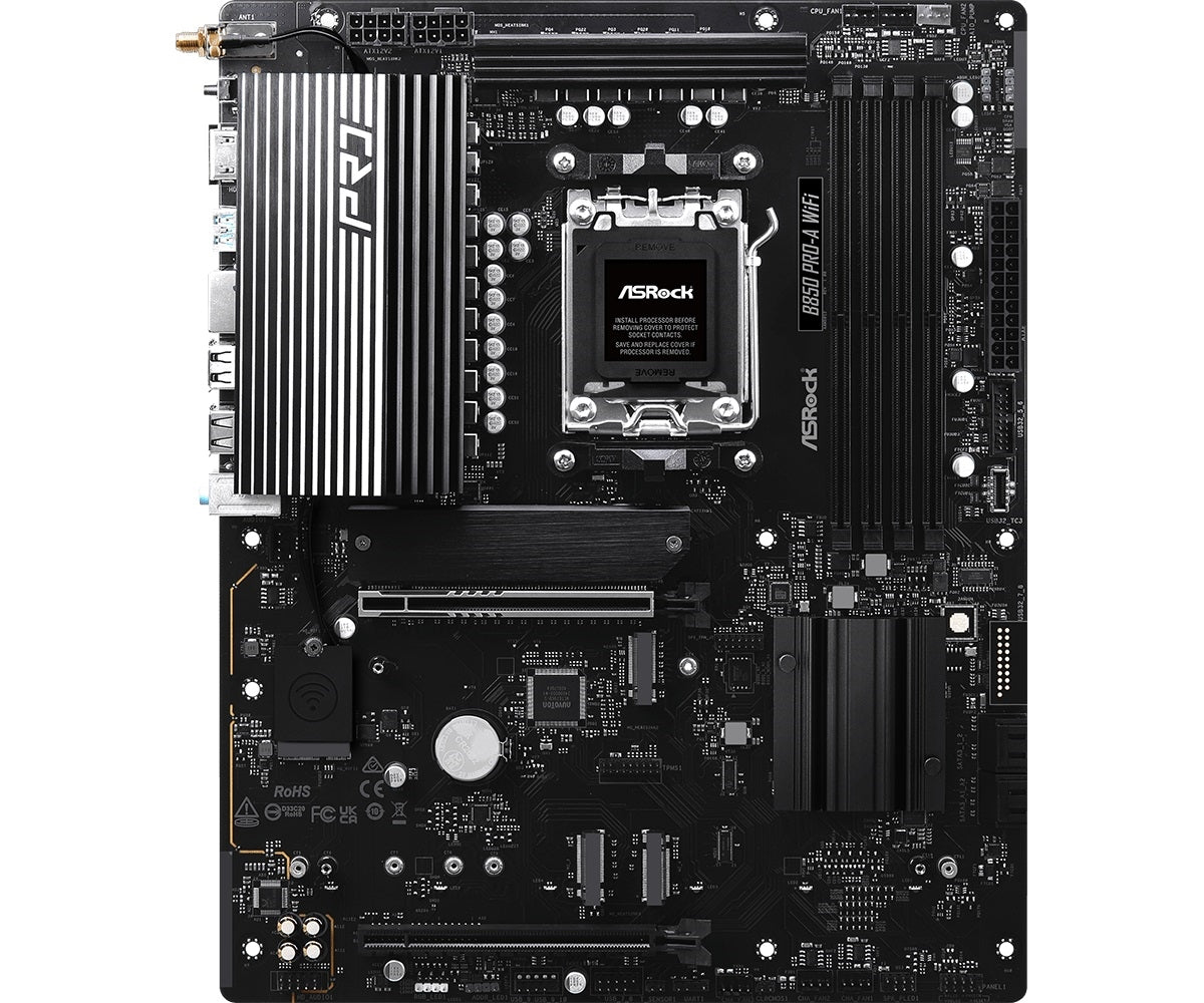 ASRock B850 Pro-A WiFi Motherboard - AMD B850 AM5 Max256GB DDR5 ATX Retail