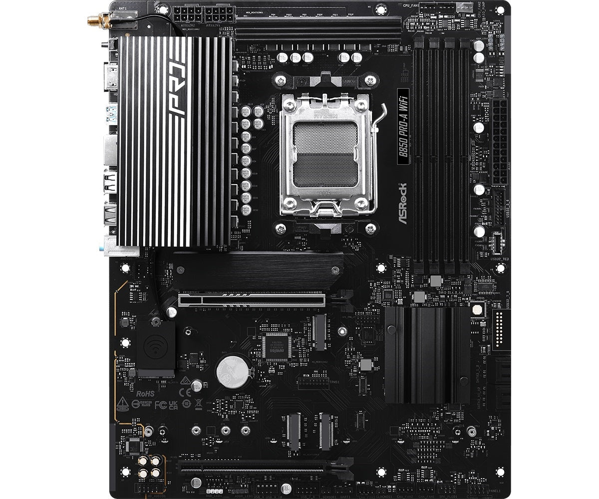 ASRock B850 Pro-A WiFi Motherboard - AMD B850 AM5 Max256GB DDR5 ATX Retail