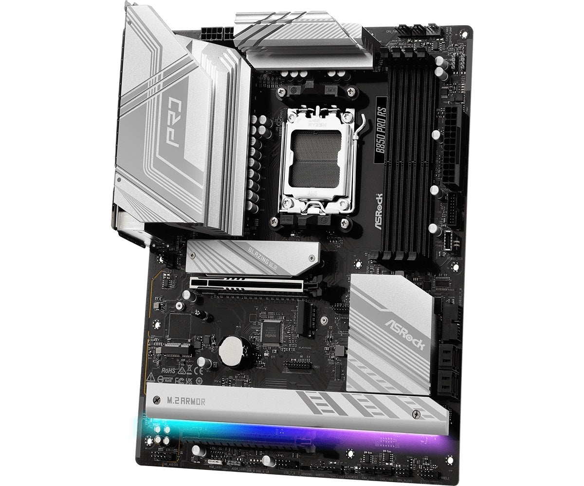 ASRock B850 Pro RS Motherboard - AMD B850 AM5 Max256GB DDR5 ATX Retail