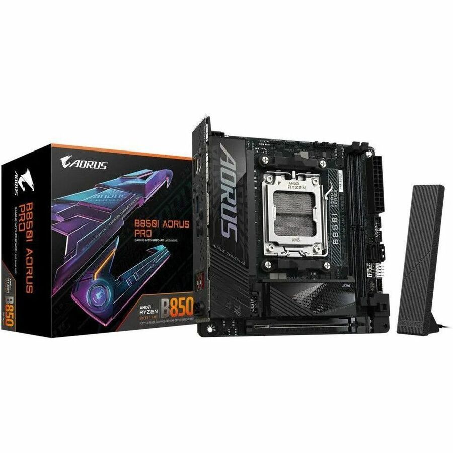 Gigabyte B850I AORUS PRO Motherboard -B850 LGA1718 Max192GB DDR5 Mini-ITX Retail