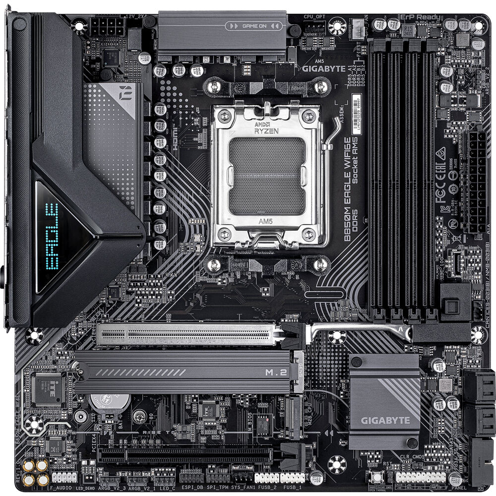 Gigabyte B850M EAGLE WIFI6E Motherboard - AMD B850 AM5 Max256GB DDR5 Micro ATX