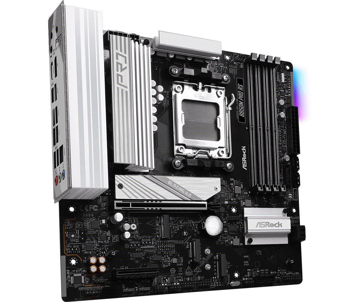 ASRock B850M Pro RS Motherboard - AMD B850 AM5 Max256GB DDR5 Micro ATX Retail