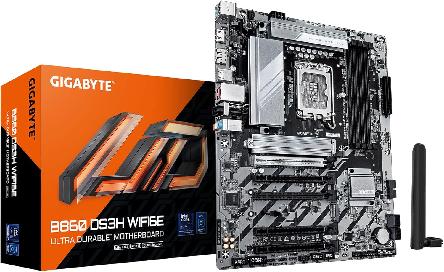 Gigabyte B860 DS3H WIFI6E Intel Core Ultra (Series 2) LGA 1851 Motherboard, ATX