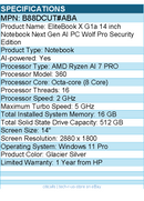 HP B88DCUT#ABA EliteBook X G1a 14" Notebook Next Gen AI PC - 2.8K - 2880 x 1800