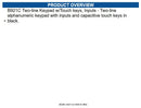 Radionix B921C 2-line Lcd Capacitive Touch Keypad