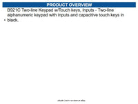 Radionix B921C 2-line Lcd Capacitive Touch Keypad