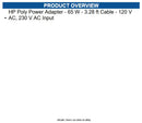 HP Poly B92SVAA#ABA Poly USB-C 65W Power Kit US/ CA English