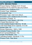 HP BB3Q6UT#ABA ProBook 4 G1i 16" Notebook - WUXGA - 60 Hz - Intel Core Ultra 5