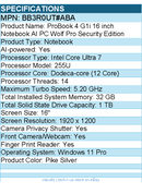 HP BB3R0UT#ABA ProBook 4 G1i 16" Touchscreen Notebook - Intel Core Ultra 7 255U