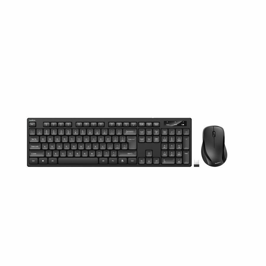 Belkin BBZ010tt Wireless Keyboard and Mouse Combo for Windows OS - Black