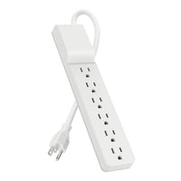 Belkin BE106000-2.5 6 Outlet Home/Office Surge Protector - 2.5 foot Cable -White