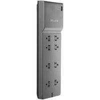 Belkin BE10800008-CM 8-Outlet Surge Protector - 8ft Cord - Right Angle Plug