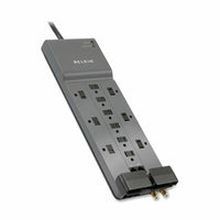 Belkin BE11223410 12-Outlet Surge Protector - 8ft Cord - Right Angle Plug