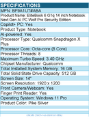 HP BF9A1UT#ABA EliteBook 6 G1q 14" Copilot+ PC Notebook - Pike Silver