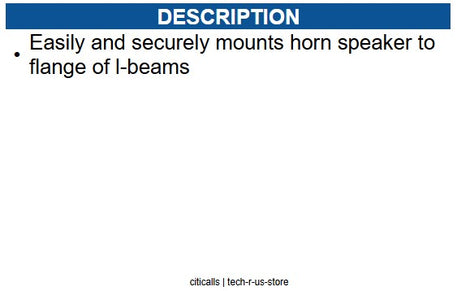 Bogen BG-BC1 Beam Clamp for Bogen Horn Speakers
