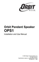 Bogen OPS1 OPS1B Orbit Pendant Hanging Speaker Black 140-Deg 70V MDT MLS