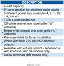 Bogen BG-S86T725PG8UVR SPKR W/BRIGHT WHITE GRILLE
