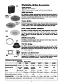 Bogen S86T725 S86T725PG8W Ceiling Speaker 8-Inch Off-White Grille 7W 70V