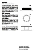 Bogen S86T725 S86T725PG8W Ceiling Speaker 8-Inch Off-White Grille 7W 70V