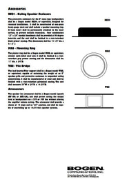 Bogen S86T725 S86T725PG8W Ceiling Speaker 8-Inch Off-White Grille 7W 70V