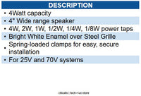 Bogen BG-SEC4T 4 inch round speaker 4 watts