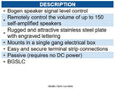 Bogen BG-SLC Signal Level Control