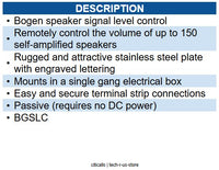 Bogen BG-SLC Signal Level Control